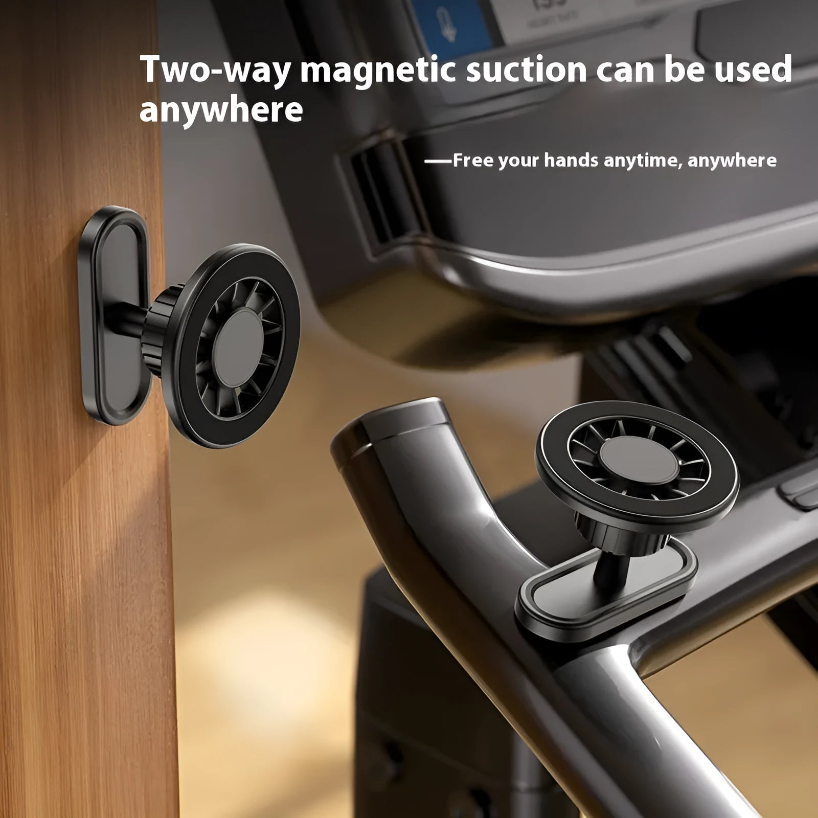 Plastic outdoor photography bracket with double-sided magnetic clip for camera mounting