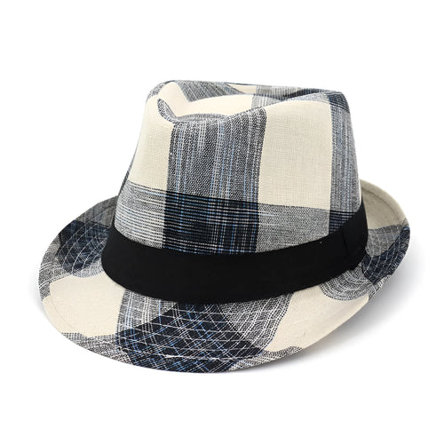 Casual blue bell crown sun hat with a 4.5cm brim for outdoor sun protection.