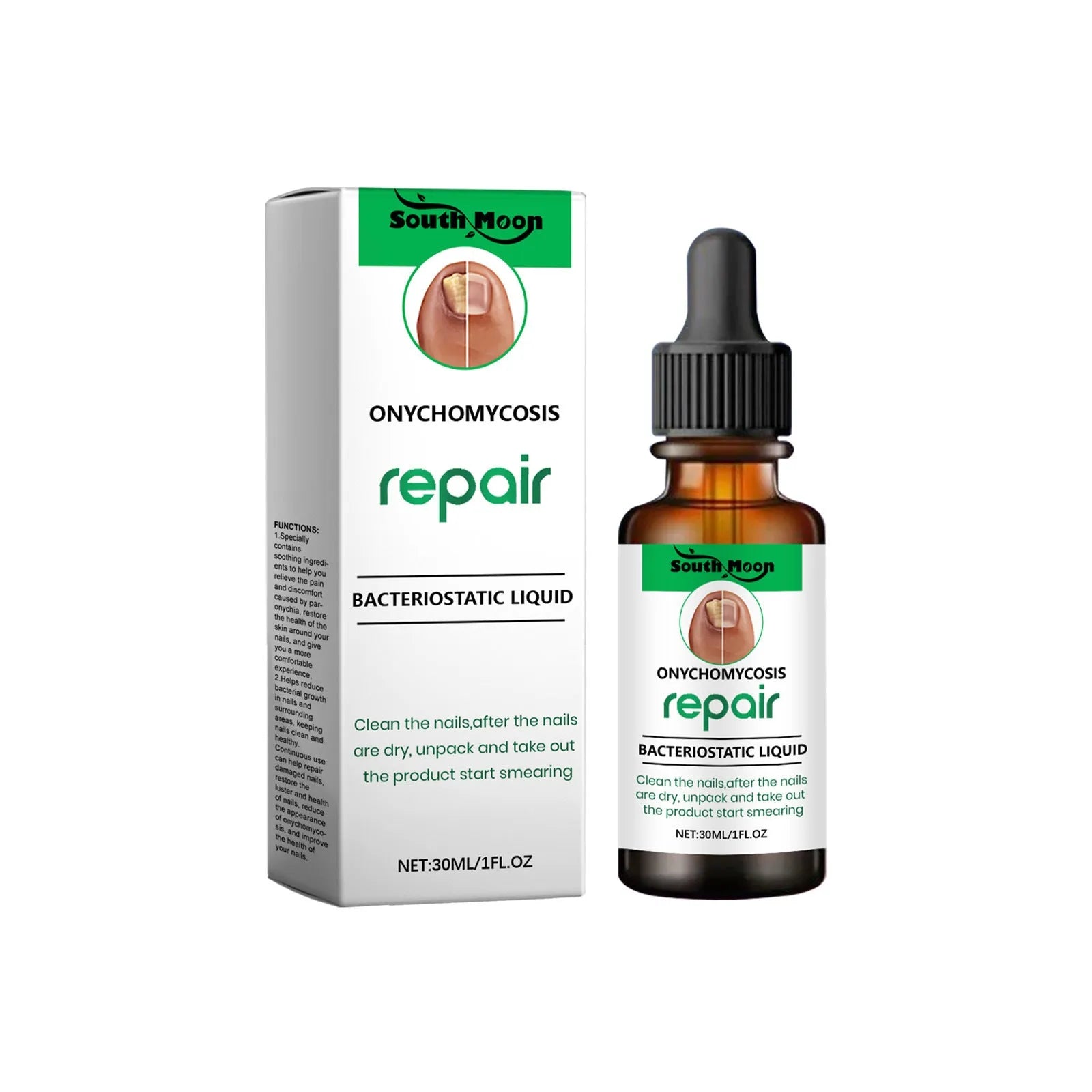 30ml gentle nail nursing solution bottle for daily cleaning and natural nail maintenance