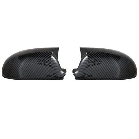 Pair of horn bright black plastic reflector shells for Volkswagen Sagitar 2006-2011.
