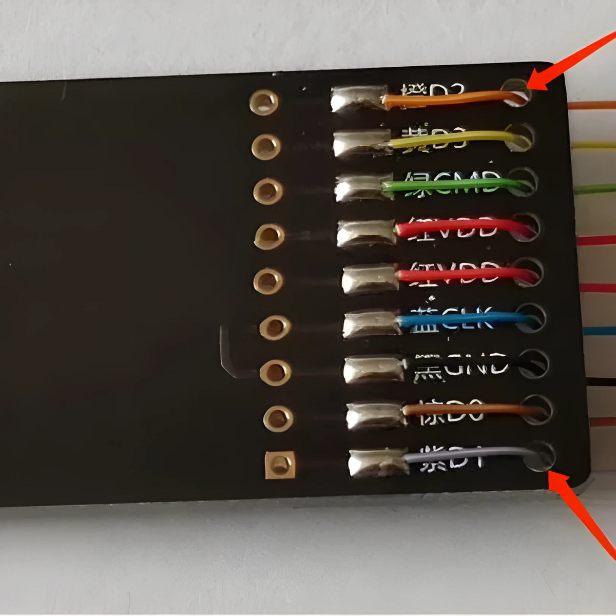 EMMC read write tool PCB for BMW Mercedes Audi Porsche Fengdao audio host SD card port data repair