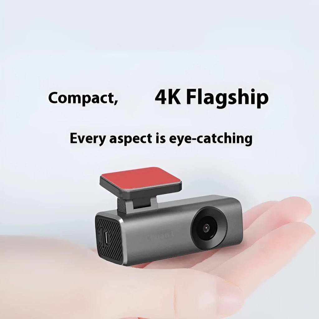 Hidden 4K dash cam with no screen, enhanced night vision, discreet car recorder