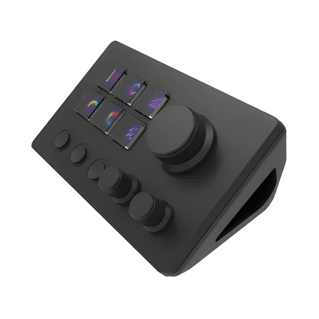Black Visual Keyboard N3 silicone keypad with mounting bracket and coiled USB cable.