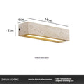 Huangdongshi modern simplicity bedside wall lamp in a bedroom setting with three-colour light option