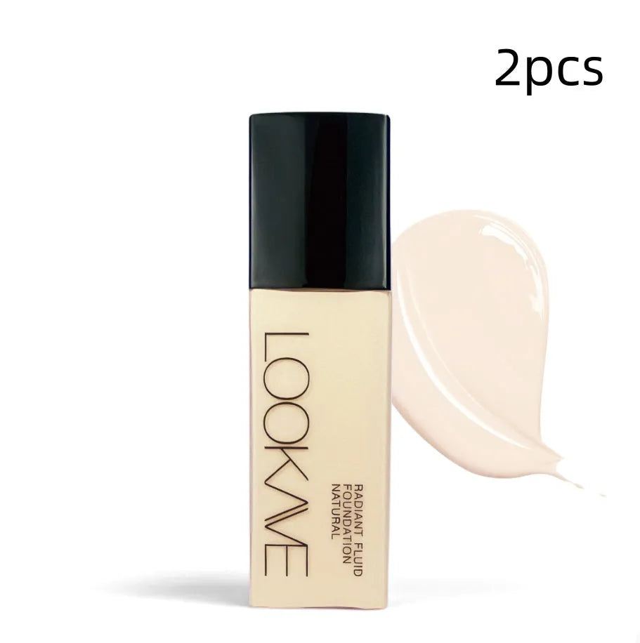 LOOKAVE matte liquid foundation bottle in Ivory White shade, 21g size