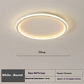 Minimalist LED ceiling lamp with tri-colour stepless dimming in black finish