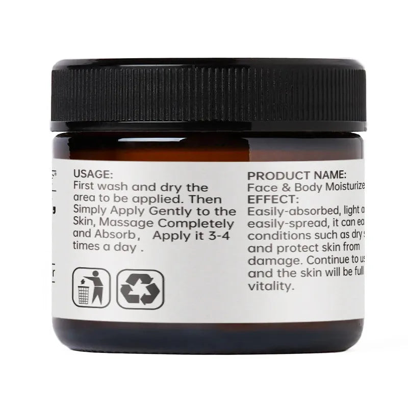 2oz organic beef tallow balm face moisturiser with beeswax and honey in a small tin