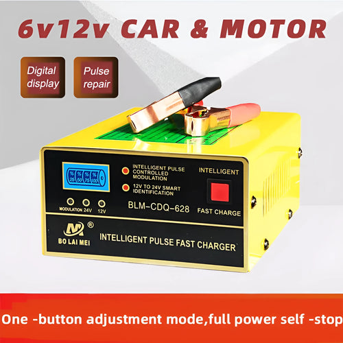 BT 168 model 12V 24V car battery charger with American plug for lead acid batteries