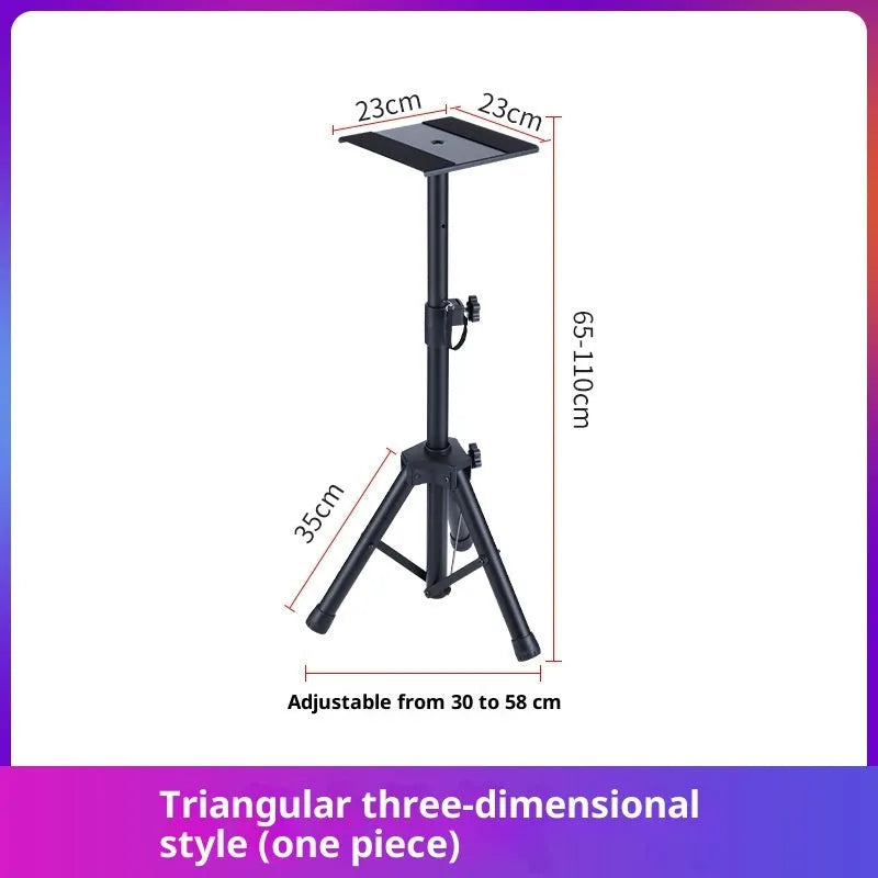 Triangular three-dimensional speaker floor stand for KTV and home listening bookshelf boxes