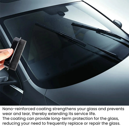 Yellow car cleaning sponge with reinforced fibres for windshield and window cleaning