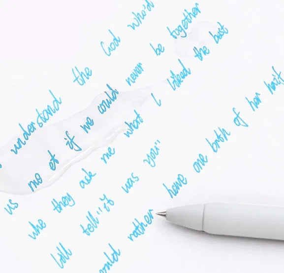 Non-erasable gel pen with black ink, 0.5mm tip, and 140mm body for office and examination use