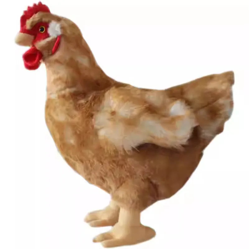 Simulation large hen plush pillow toy, 35 cm, PP cotton filler, Chickens style, unisex soft doll ornament
