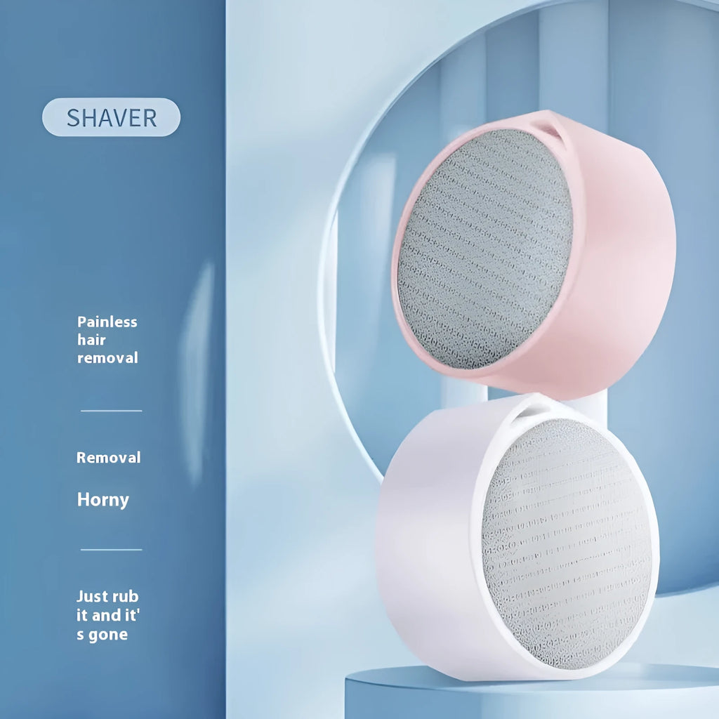 Nano glass 2-in-1 epilator and foot grinder device for body hair removal and skin treatment