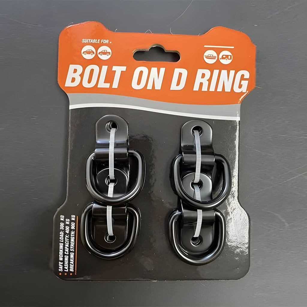 Galvanised carbon steel floor hook with pull ring in black finish for truck mounting
