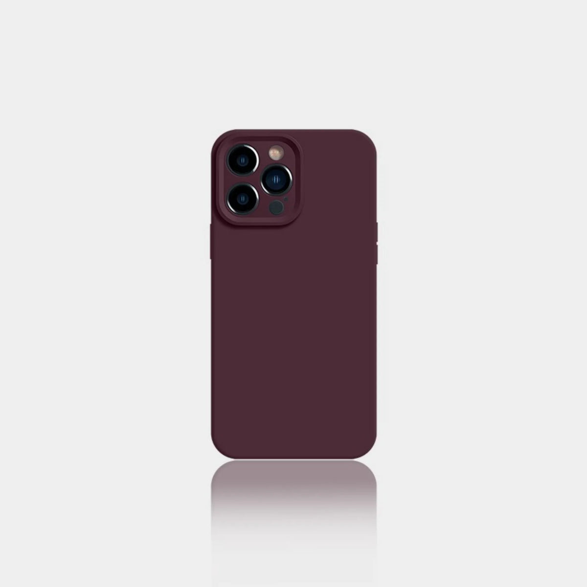 Minimalist non-slip phone case for iPhone 15 Pro in antique white colour, showing slim back and camera cutout