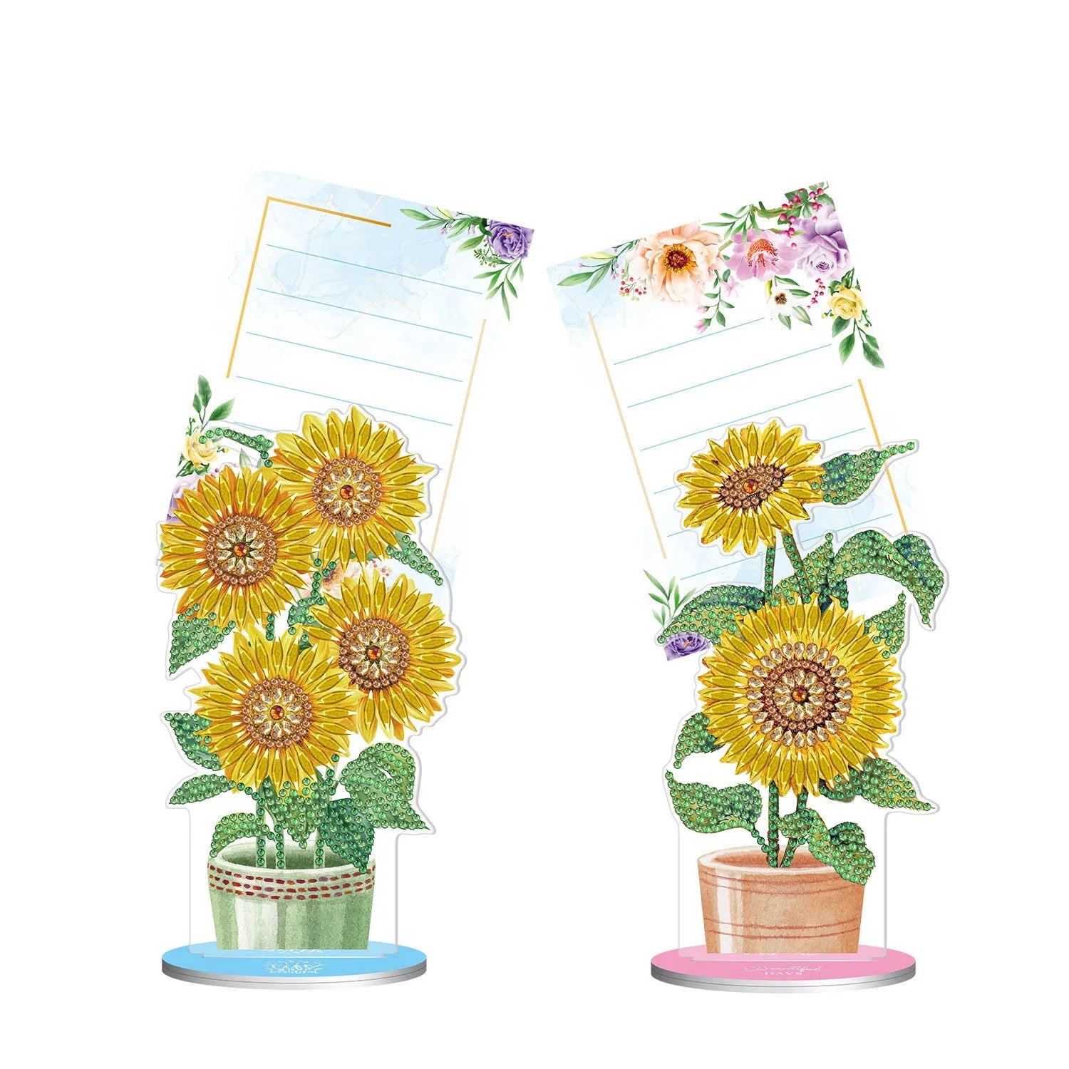 Handmade diamond painting note clip desktop decoration with American style design