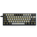 Z11 mechanical keyboard with two-colour key caps and aluminium alloy frame on desk