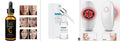 Vitamin C serum set with two 30ml bottles and a white facial beauty device on a clean surface