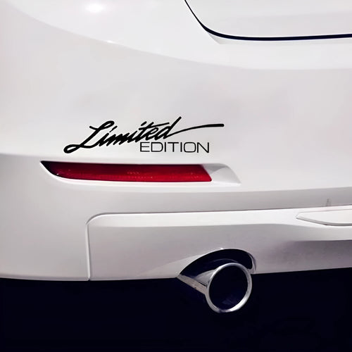 British reflective bumper sticker with English text in 16cm by 3.8cm size