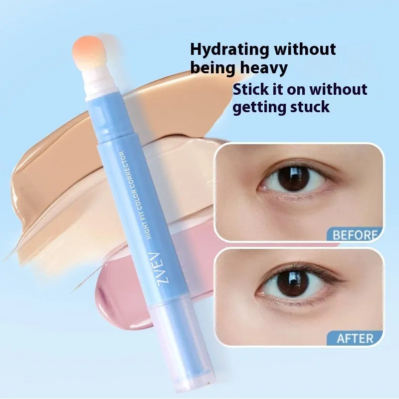Sponge brush head concealer cream pen with 1.5g net content in three colour shades