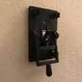 Retro-inspired decorative mechanical light switch panel with American standard dimensions