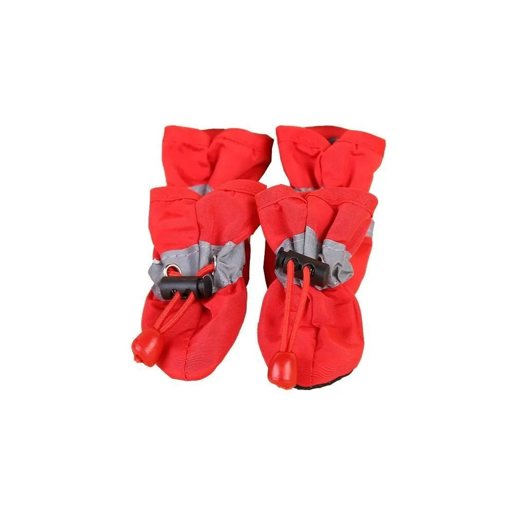 Breathable cloth dog shoes with soft soles available in multiple colours and seven size options