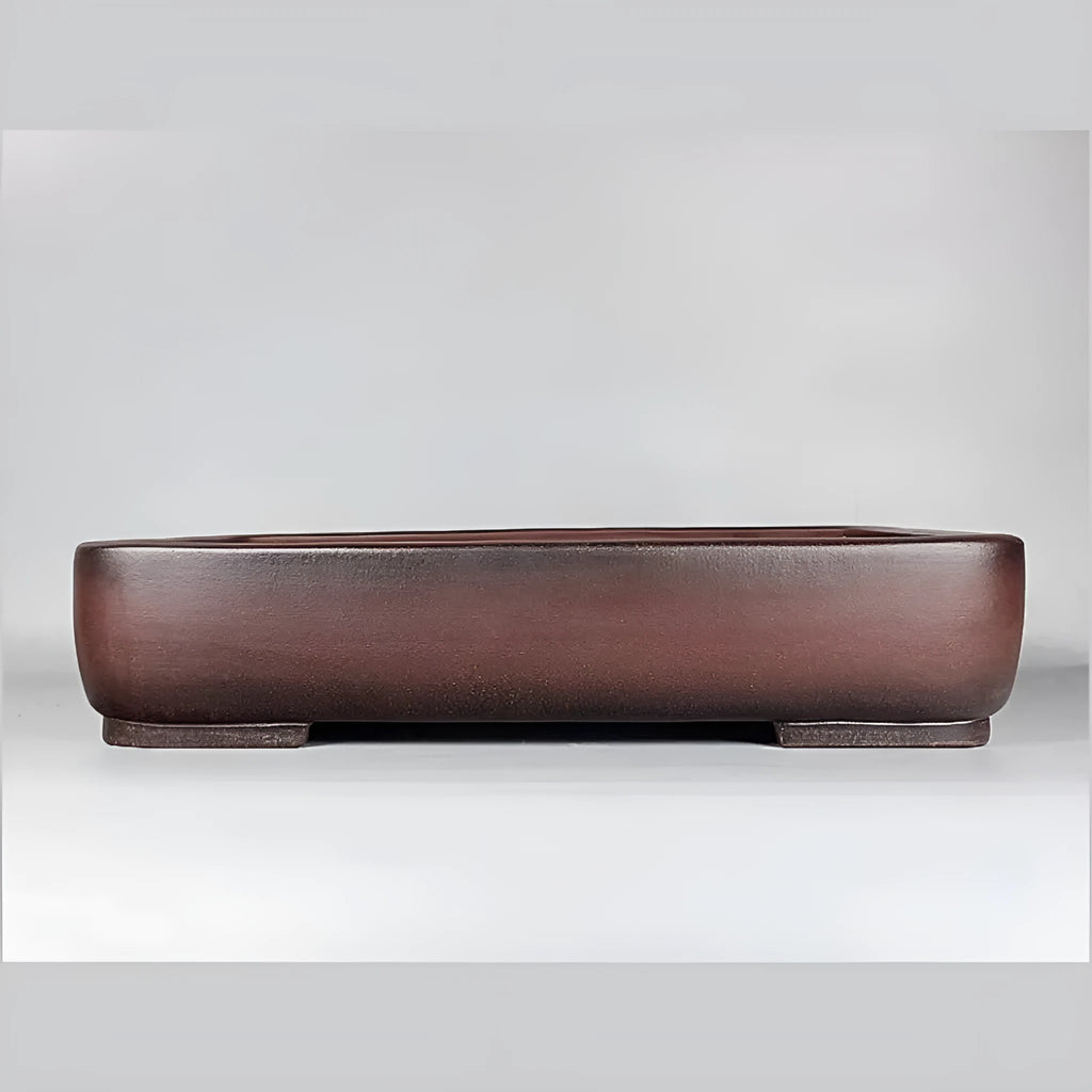 Handmade rectangular purple clay flower pot measuring 60 x 44 cm
