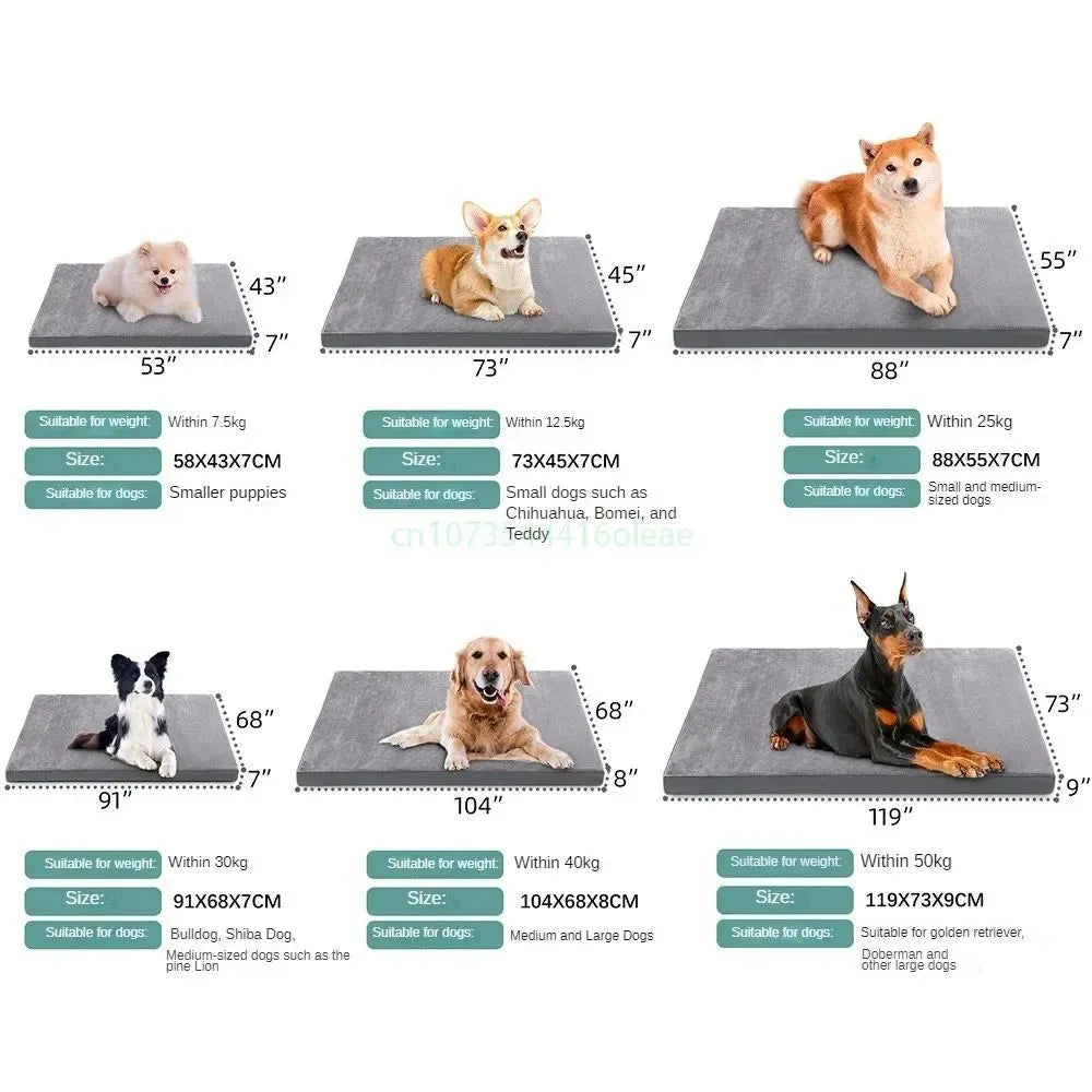 Double-sided four seasons dog bed in leather with waterproof layer for small and medium dogs