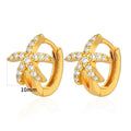 Women's copper irregular geometric butterfly earrings with diamond treatment, heart shape, bow, and star elements, colour G1075636