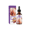 Hip care oil 30ml bottle with shea butter and caffeine ingredients list