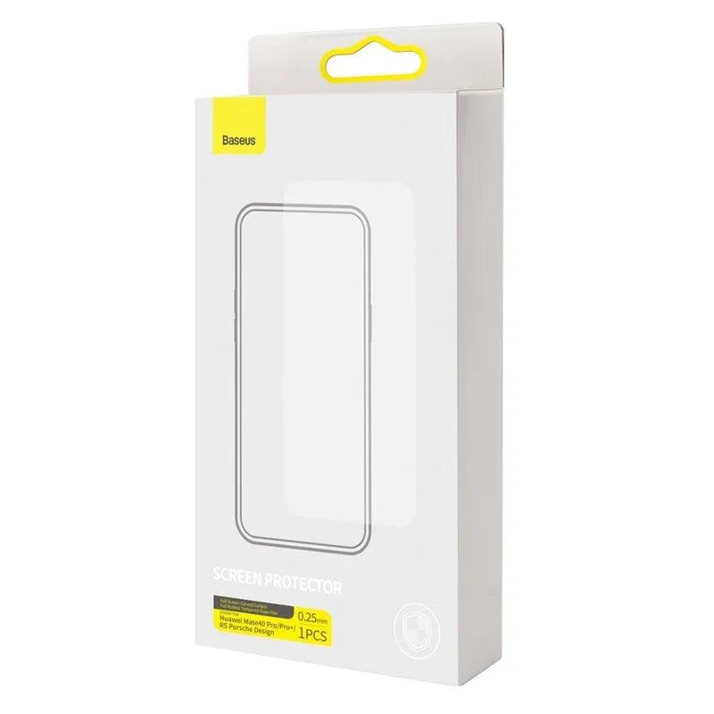 Baseus 0.25mm full rubber tempered glass screen protector for Huawei Mate40 series in black