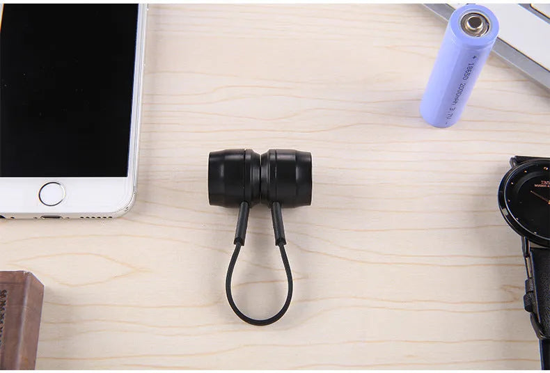 Mini portable keychain emergency charger for mobile phones with 18650 lithium battery