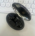 Mini invisible wireless in-ear sleep headset with digital display in black