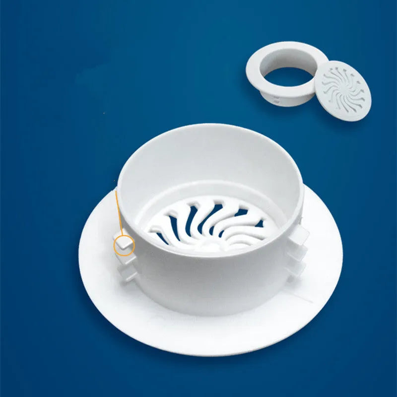 Plastic air conditioning hole cover kit with blocking caps, vent covers, and sealing glue.