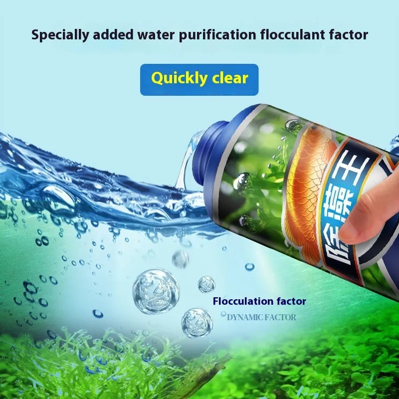 Ecological algae removal King liquid algaecide bottle for fish tanks and ponds