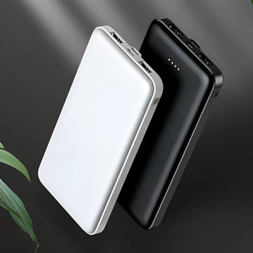 20000mAh black plastic power bank with multi-USB ports for self-heating vest