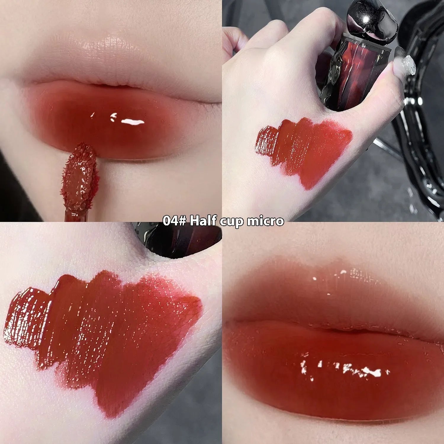 Glacier Lava Lip Lacquer mirror makeup gloss in seven colour options for skin tone enhancement