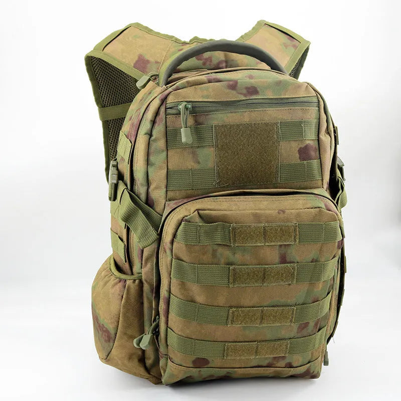 Tactical assault backpack in Oxford fabric with 20-35L capacity for outdoor sports