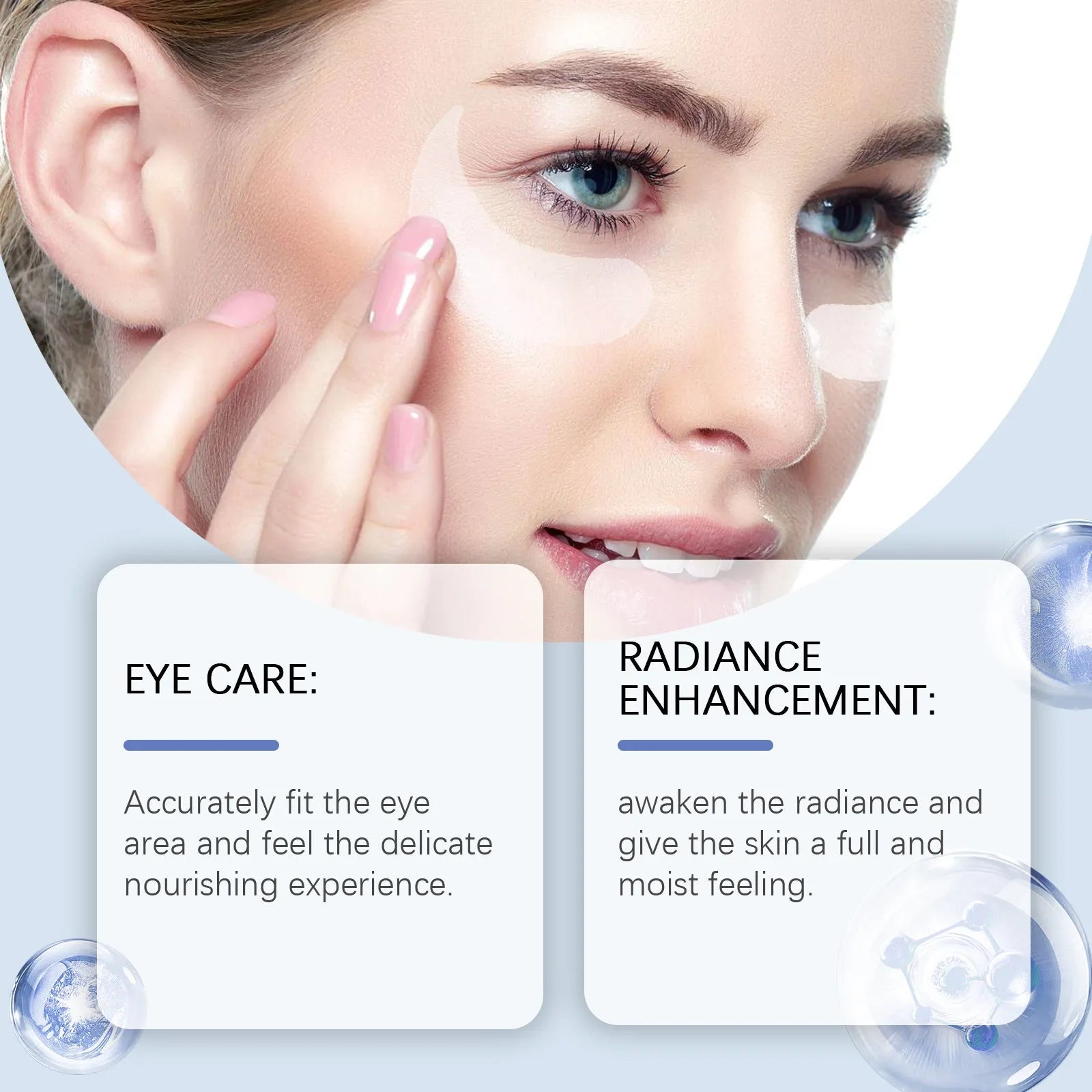 Elastic eye care patch with microneedle technology for wrinkle treatment containing nicotinamide and collagen