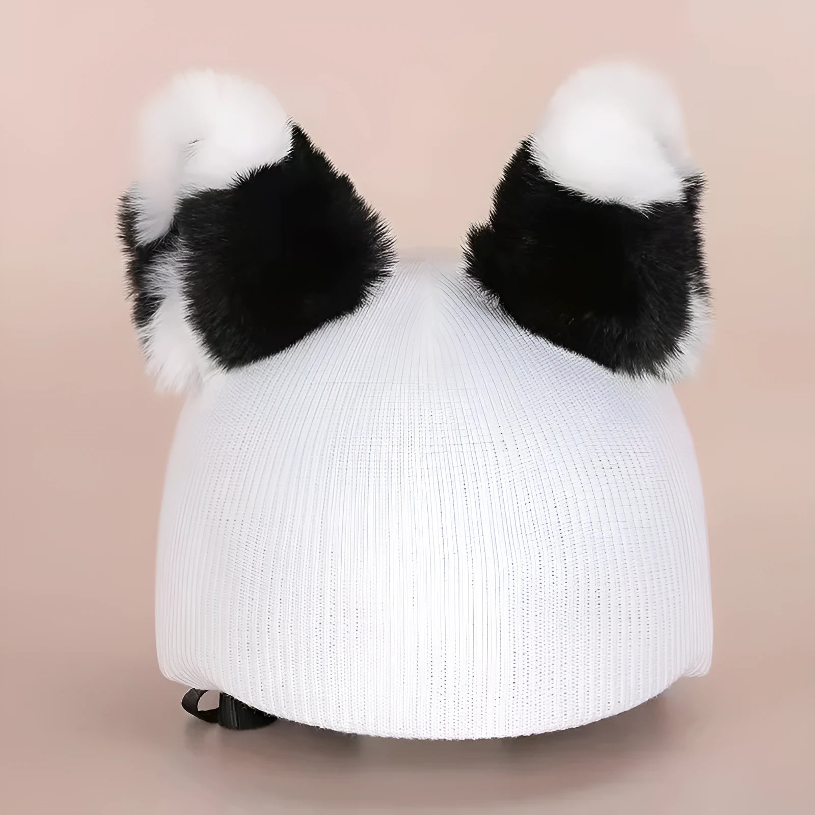 Plush fabric cartoon helmet hat decoration for ski helmets in multiple style variations