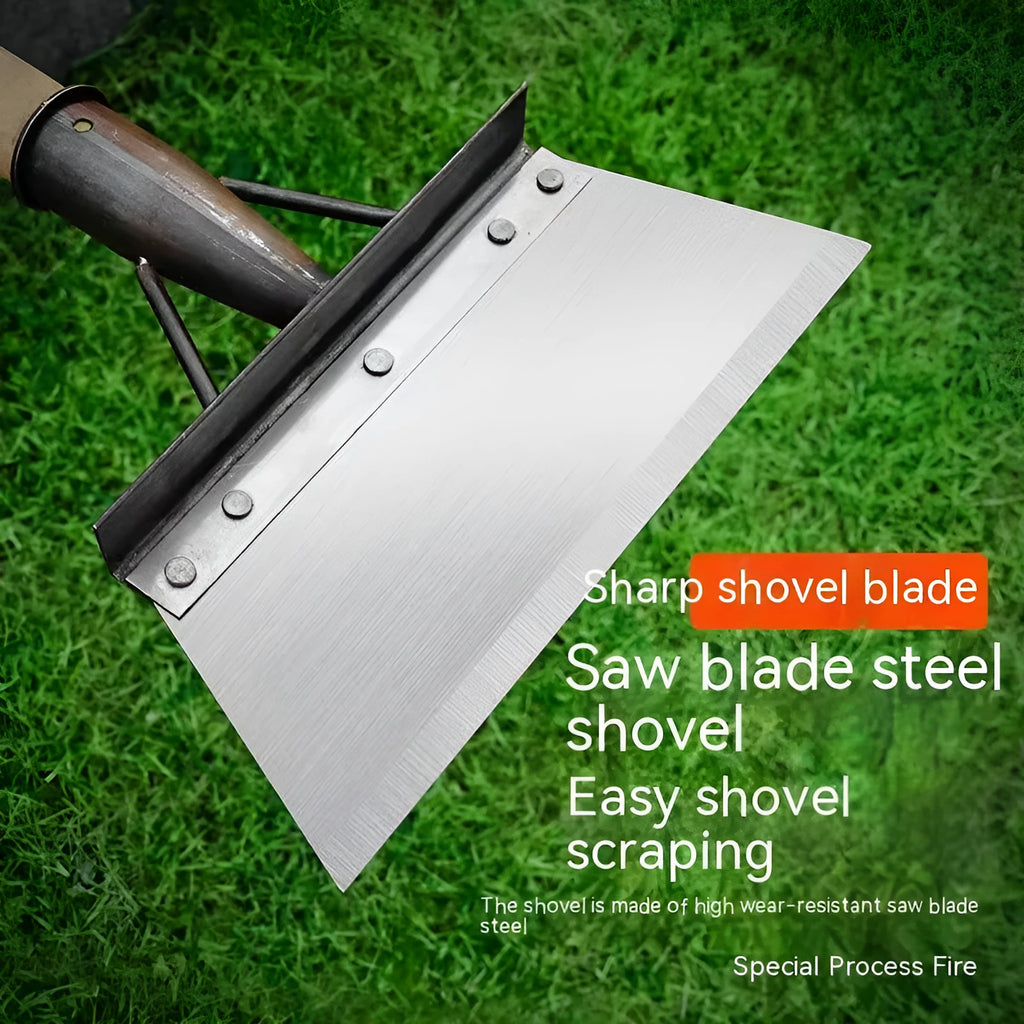 300mm manganese steel cleaning shovel with thickened construction for garden use