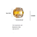 French style ceiling light with transparent chrome glass shade for bedroom bedside or balcony