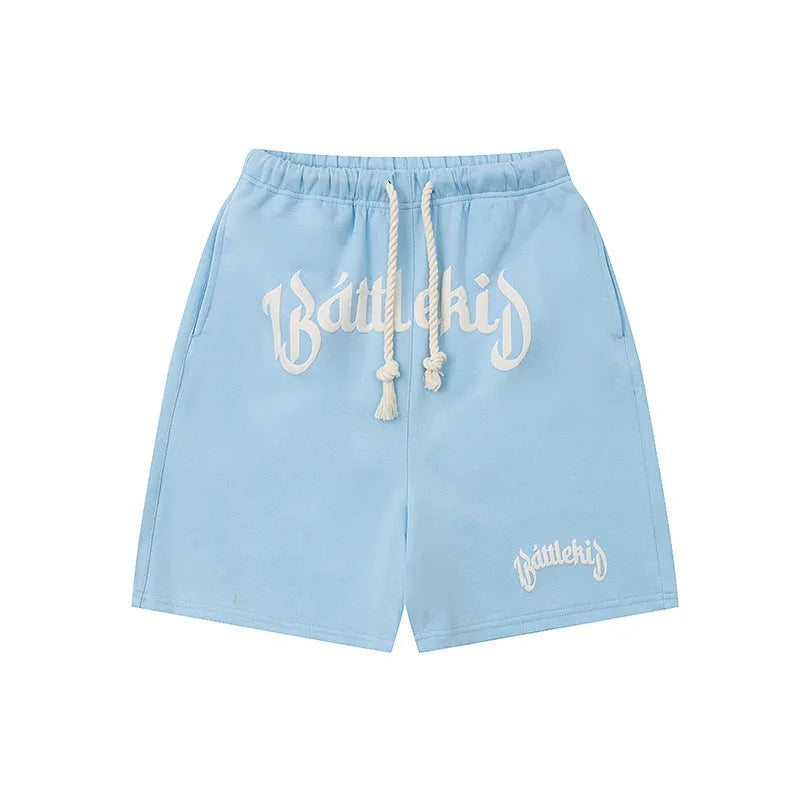 Cotton blend streetwear cropped sweatpants in loose fit with multiple colour options