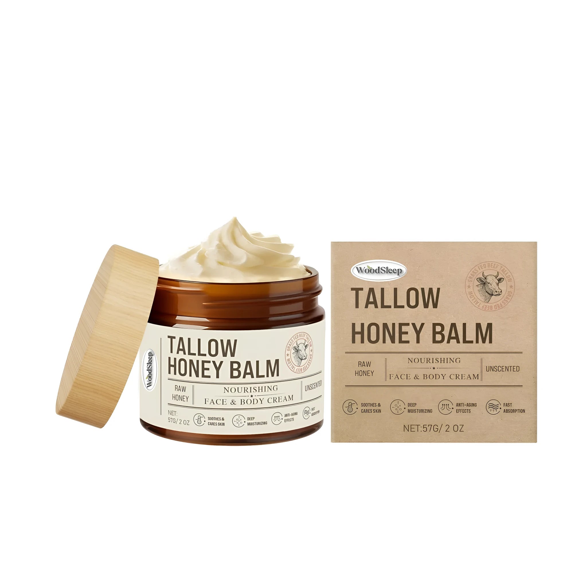 57g tube of Natural Butter Skin Care Cream facial moisturiser with SPF protection
