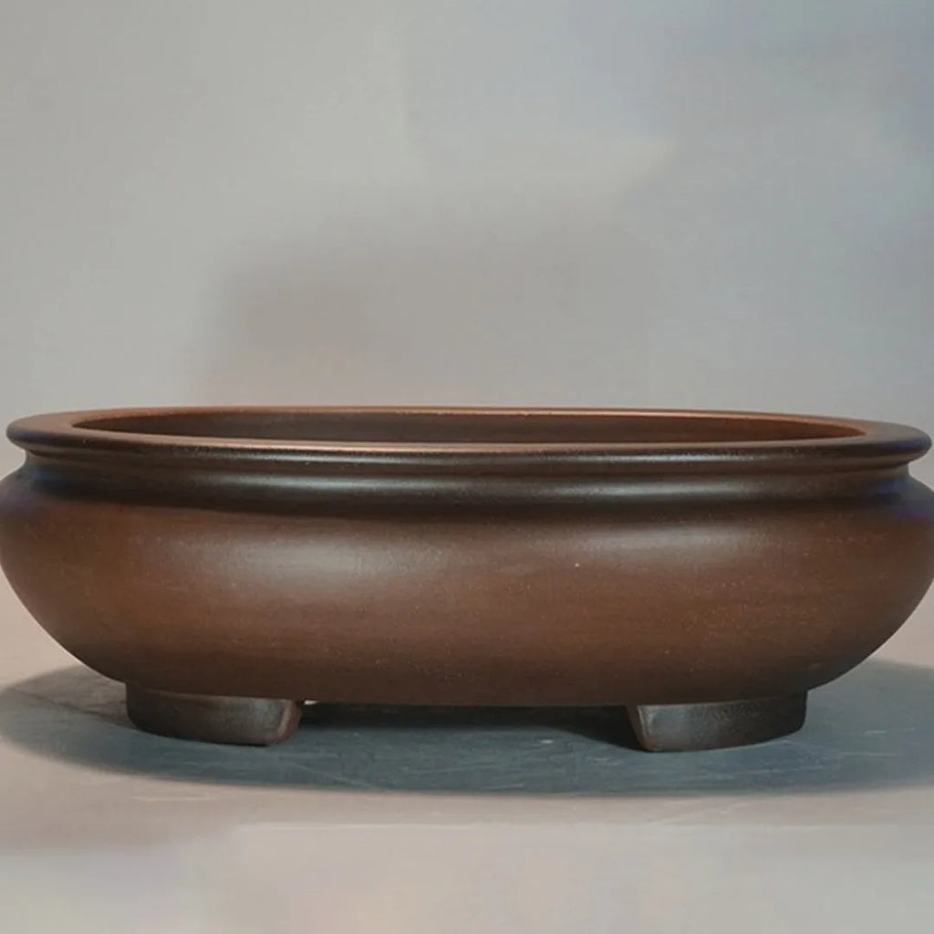 Purple clay handmade flowerpot classical style indoor desktop planter 58cm