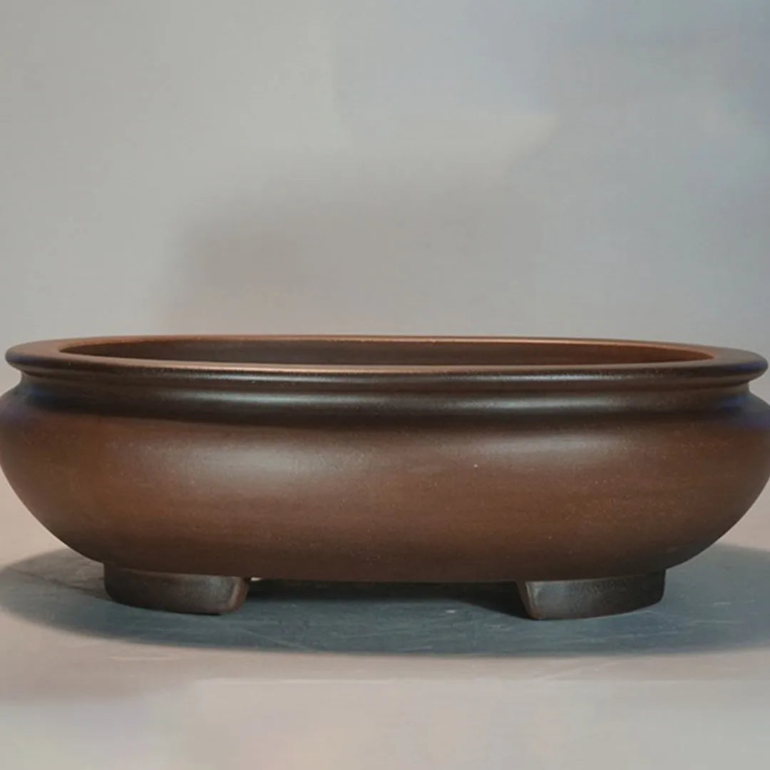 Purple clay handmade flowerpot classical style indoor desktop planter 58cm