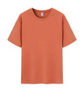 Men's pure cotton straight cut short sleeve t-shirt in solid colour