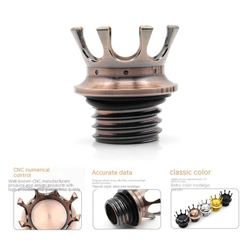 Aluminium alloy fuel tank cap for Harley Davidson Dyna Softail motorcycles in multiple colour options