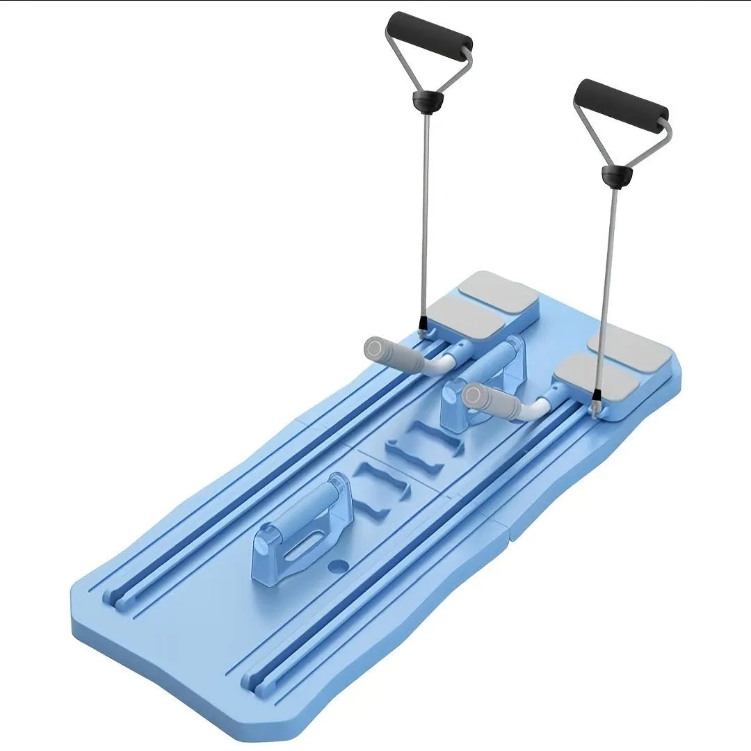 ABS plastic supine board-wheel home exercise equipment for abs workouts in blue colour