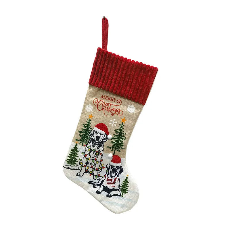 Cloth Christmas tree pendant measuring 46x28cm for pet accessories and festive storage